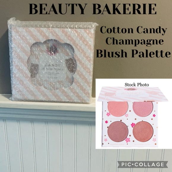 NWT 4-Pan BEAUTY BAKERIE ‘Cotton Candy Champagne’ Blush Palette - Picture 1 of 11